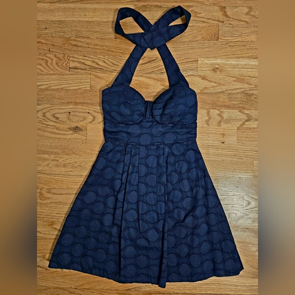 B. Darlin A-line Mini-Dress in Navy, Size 3/4 - Picture 1 of 7